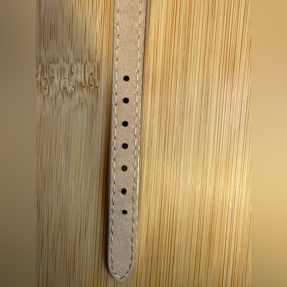 TOKYObay Sorva Light Cream Leather Strap Watch with black dial - Picture 7 of 9